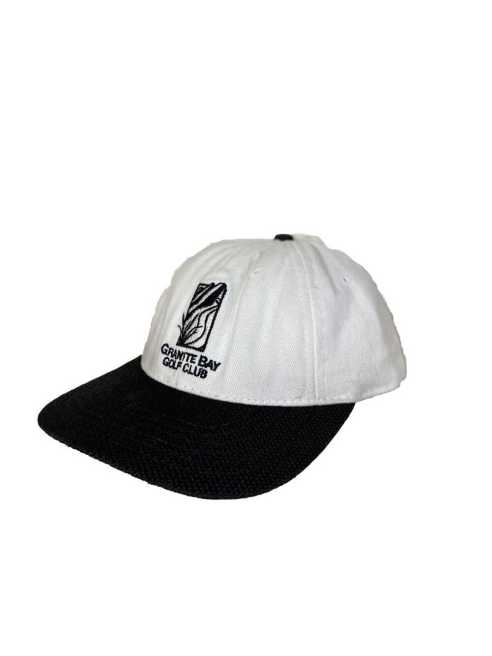 Legendary Headwear Strapback Hat Adult One Size White Granite Bay Golf Club